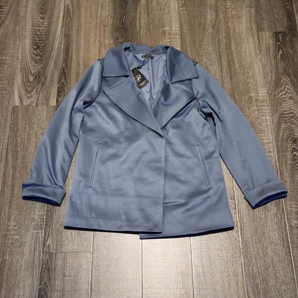 Adrianna Papell trench jacket with back yoke - Picture 2 of 3